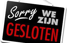 Sorry we zijn gesloten