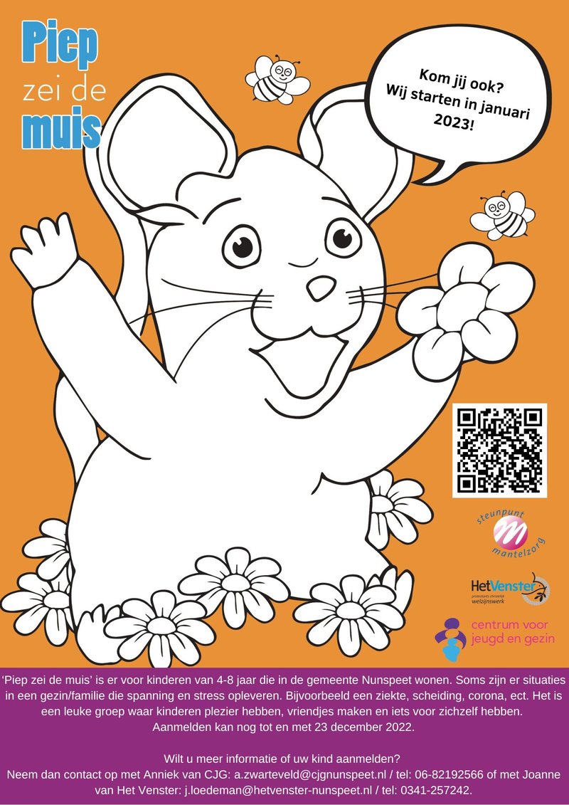 Piep zei de Muis - flyer 11-2022